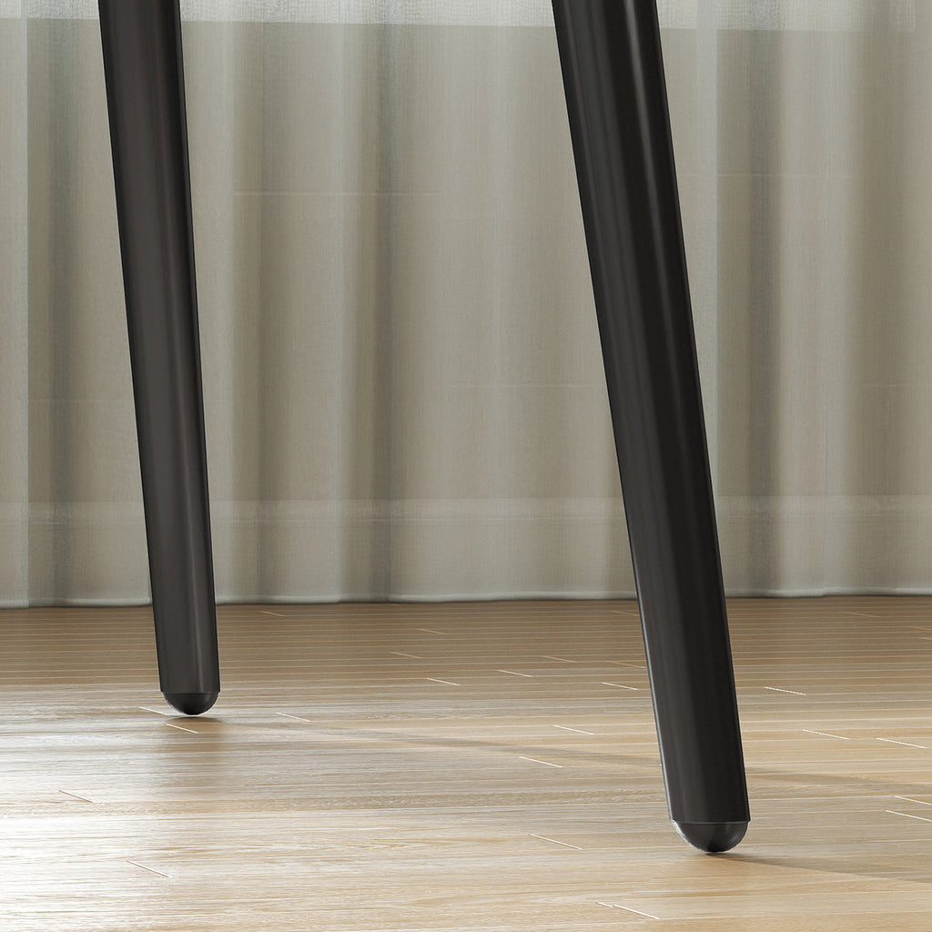 Mesa de Jantar Extensível Retangular para 6 a 8 Pessoas Mesa de Cozinha 160-200 cm com Prateleira Castanho — imagem 9