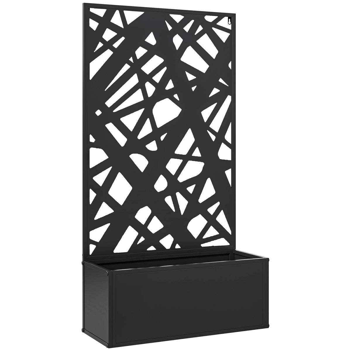 Jardineira com biombo paravent treliça para Planta trepadeira, vaso de Flores - dim. 61L x 23l x 113H cm — foto 1