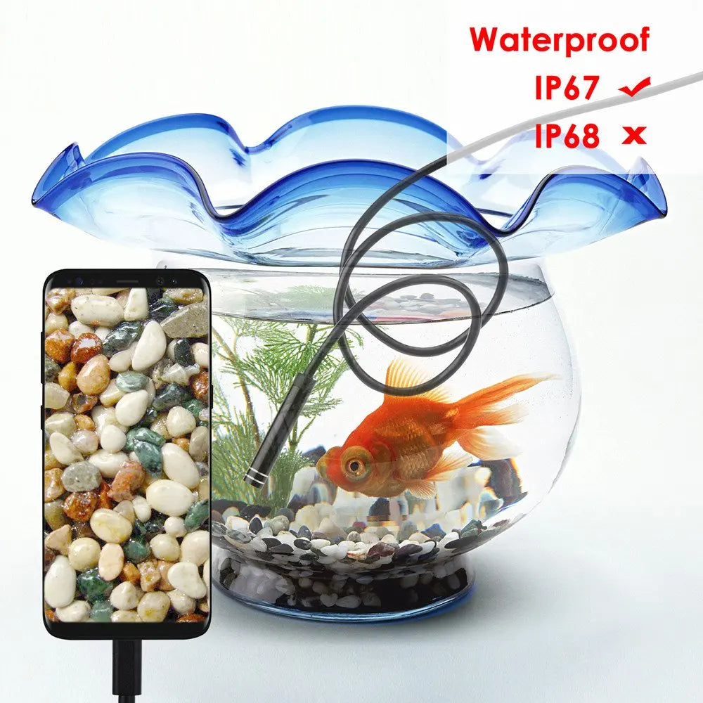 Câmara endoscópica usb tipo c android, cabo rígido de 7.0mm, pc, telefone android, tubo de endoscópio tipo c — foto 2