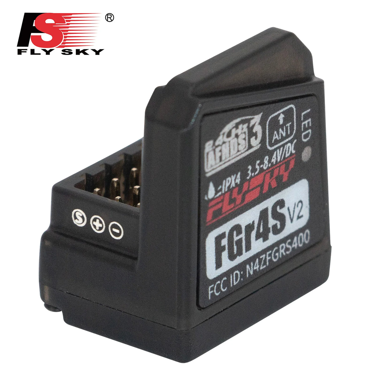 Flysky fgr4s v2 receptor afhds antena única bidirecional pwm/ppm/ibus receptor de saída para flysky nb4 pl18 — foto 1
