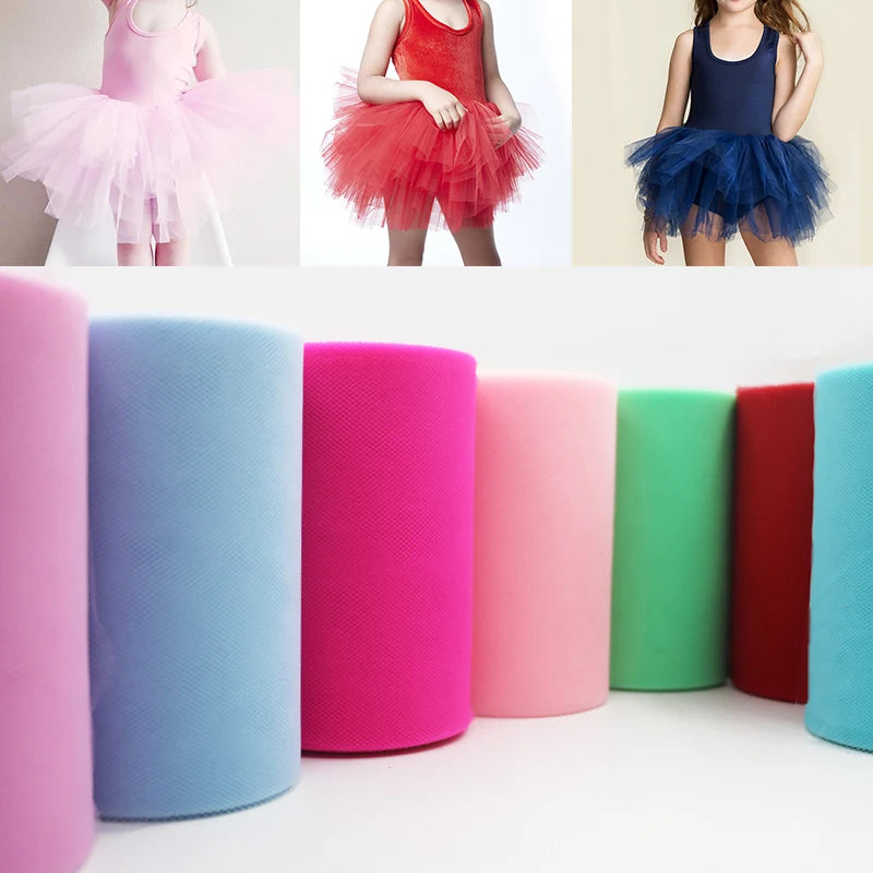 Rolo de tule 100 jardas, organza, decoração de casamento, tutu, chá de bebê, rolo de tule, 15cm — foto 1