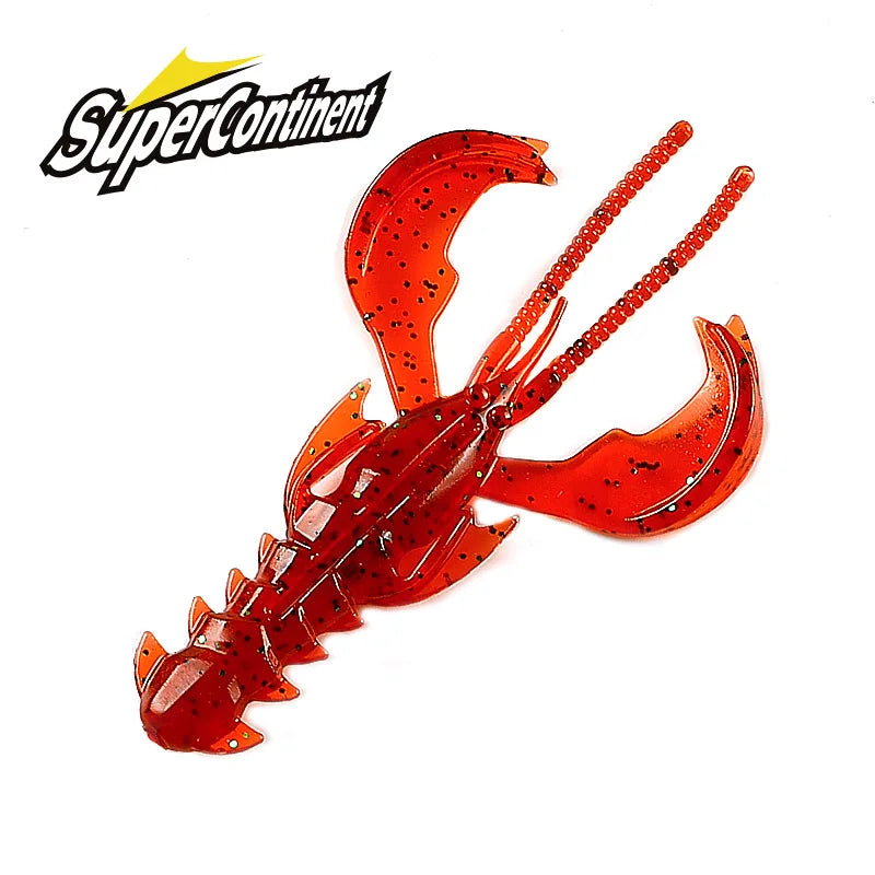 Supercontinente CRAZY 65mm/40mm Lagosta Isca Macia Iscas De Pesca Atraente Camarão - N 40mm 20 unidades 0.9g — foto 3