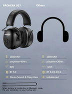 Auscultadore eletrônico 5.0, protetores de ouvido bluetooth, proteção auditiva, para música, segurança — foto 4