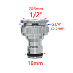 1/2 3/4 5/8 1 rosca conector rápido de bronze jardim rega adaptador irrigação por gotejamento mangueira cobre — foto 5
