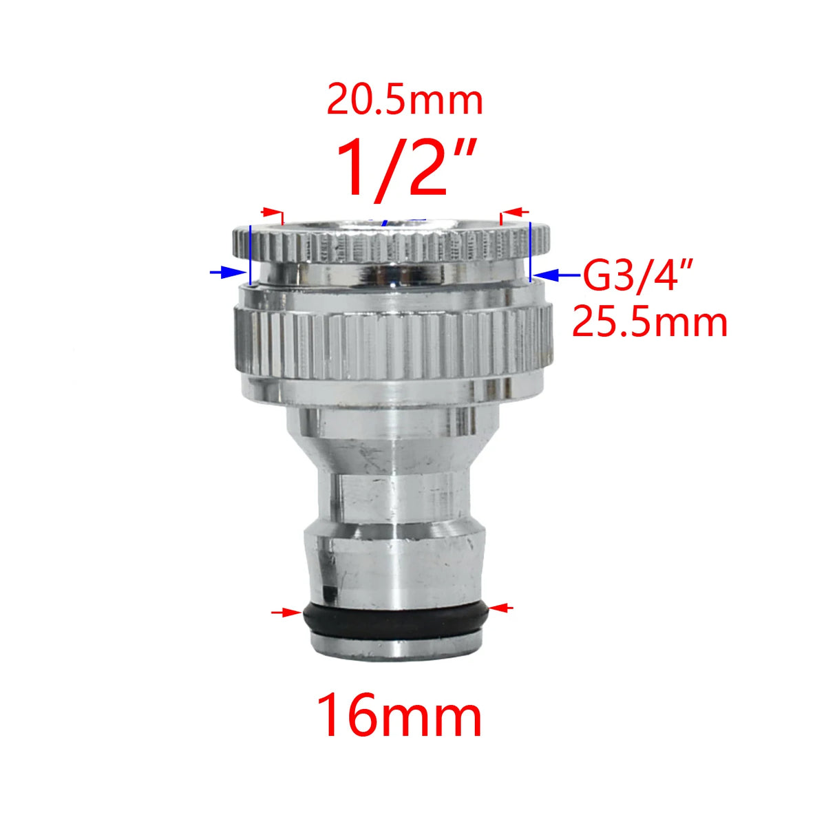 1/2 3/4 5/8 1 rosca conector rápido de bronze jardim rega adaptador irrigação por gotejamento mangueira cobre — foto 5