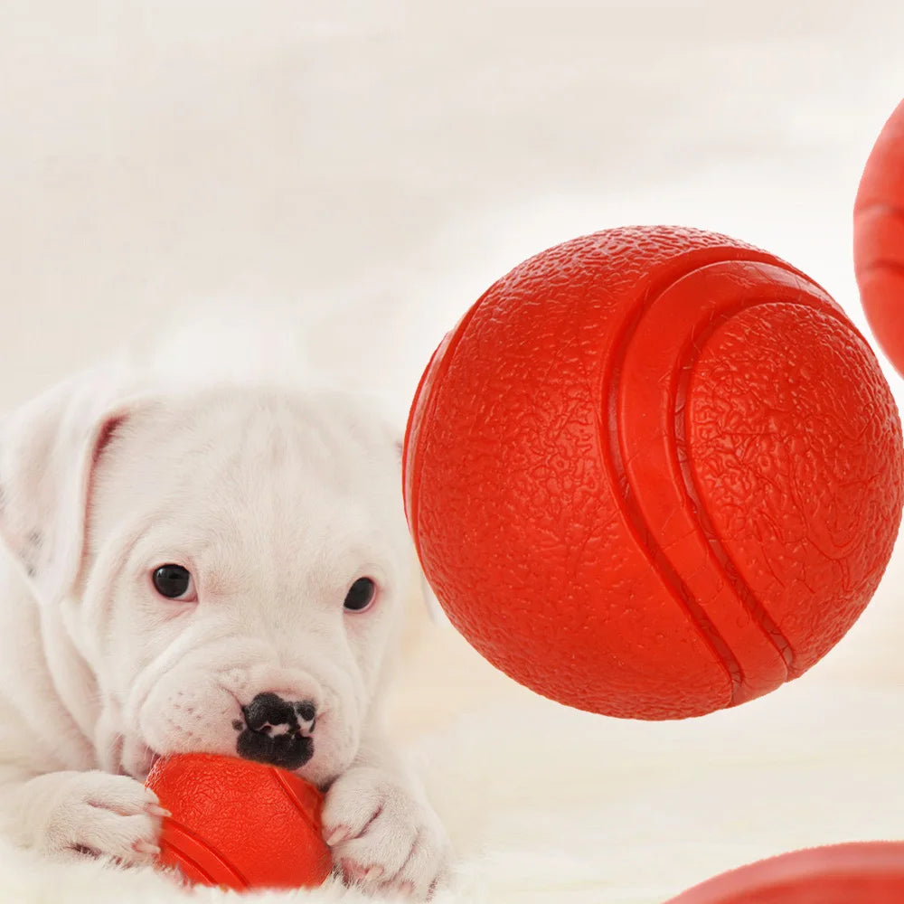 Bola de borracha vermelha para cão 5 cm — foto 3