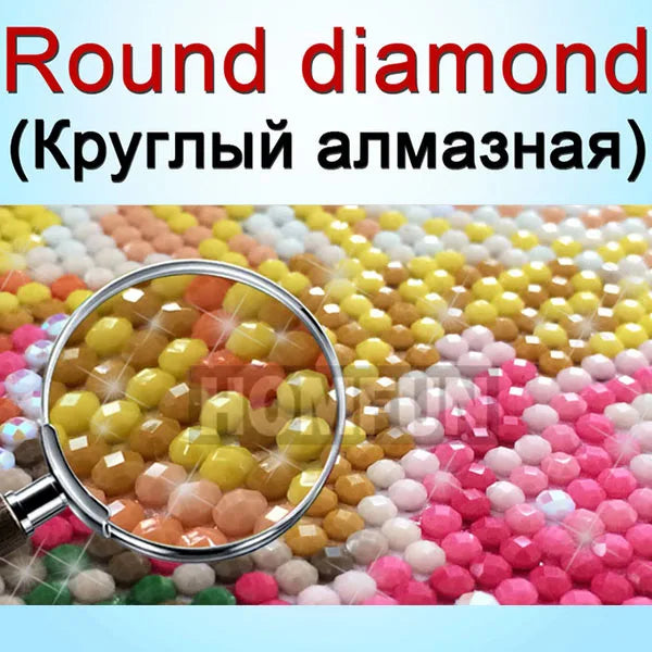 5d diy foto personalizada pintura diamante imagem de strass diamante bordado 3d ponto cruz casa decoração — foto 1