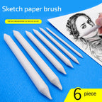Conjunto de 3/6 Peças de Bastões de Esfumar e Tortillons Brancos para Desenho e Esboço — foto 2