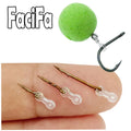 12pçs isca de metal, acessórios de pesca de carpa, isca de picada, pino com borracha transparente — foto 1