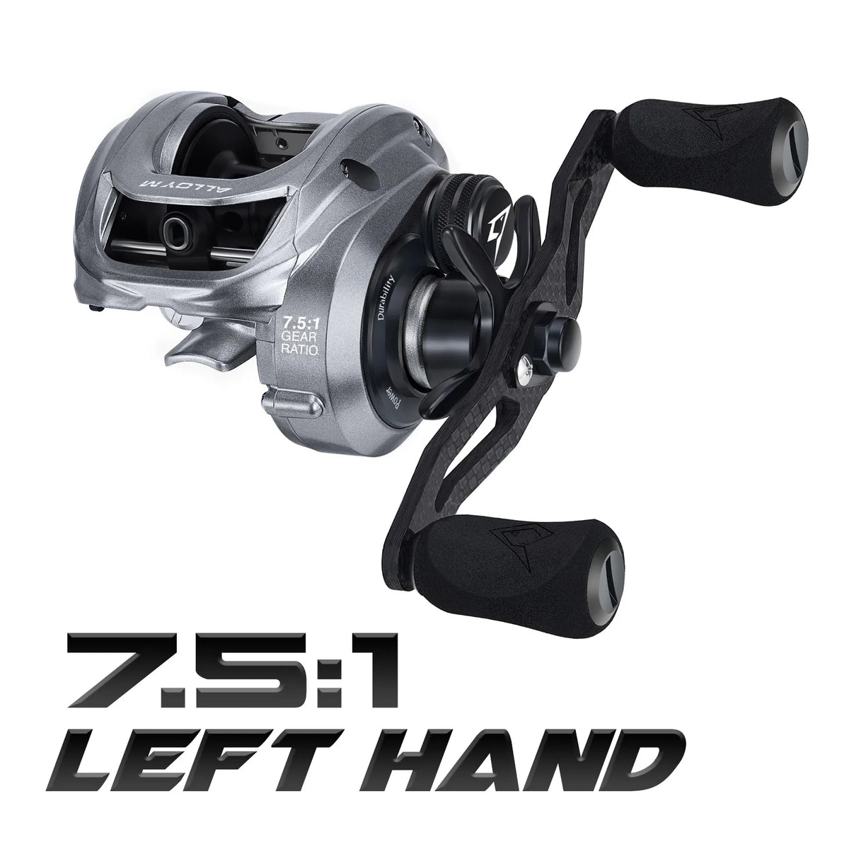 Alloy M carretilha de pesca carretel de arremesso de metal 10kg 22lb arrasto - 7.5 Mão Esquerda 9 Outros — foto 2