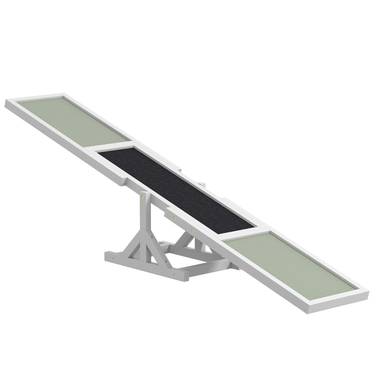 Agilidade para Cão Balança Equipamento de Treino para Cão Antiderrapante 180x30x30 cm Cinza e Branco — foto 1