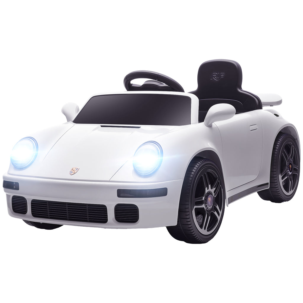 Carro Elétrico Infantil 12 V Licença Ruf Ctr 2017 Comando 2,4G Luzes e Música 103x55x44 cm Branco — imagem 8