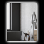 Espelho Retangular Iluminado de LED para Banheiro 80x60 cm Branco Transparente — imagem 10
