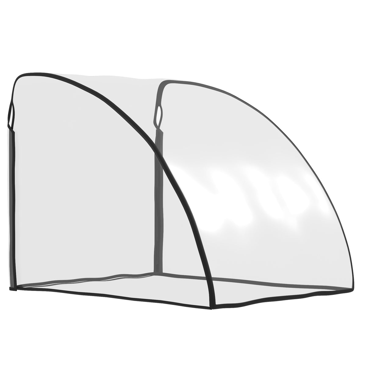 Capa de Chuva para Reboque de Bicicleta Infantil com Janela 76x61x61 cm Transparente — foto 1