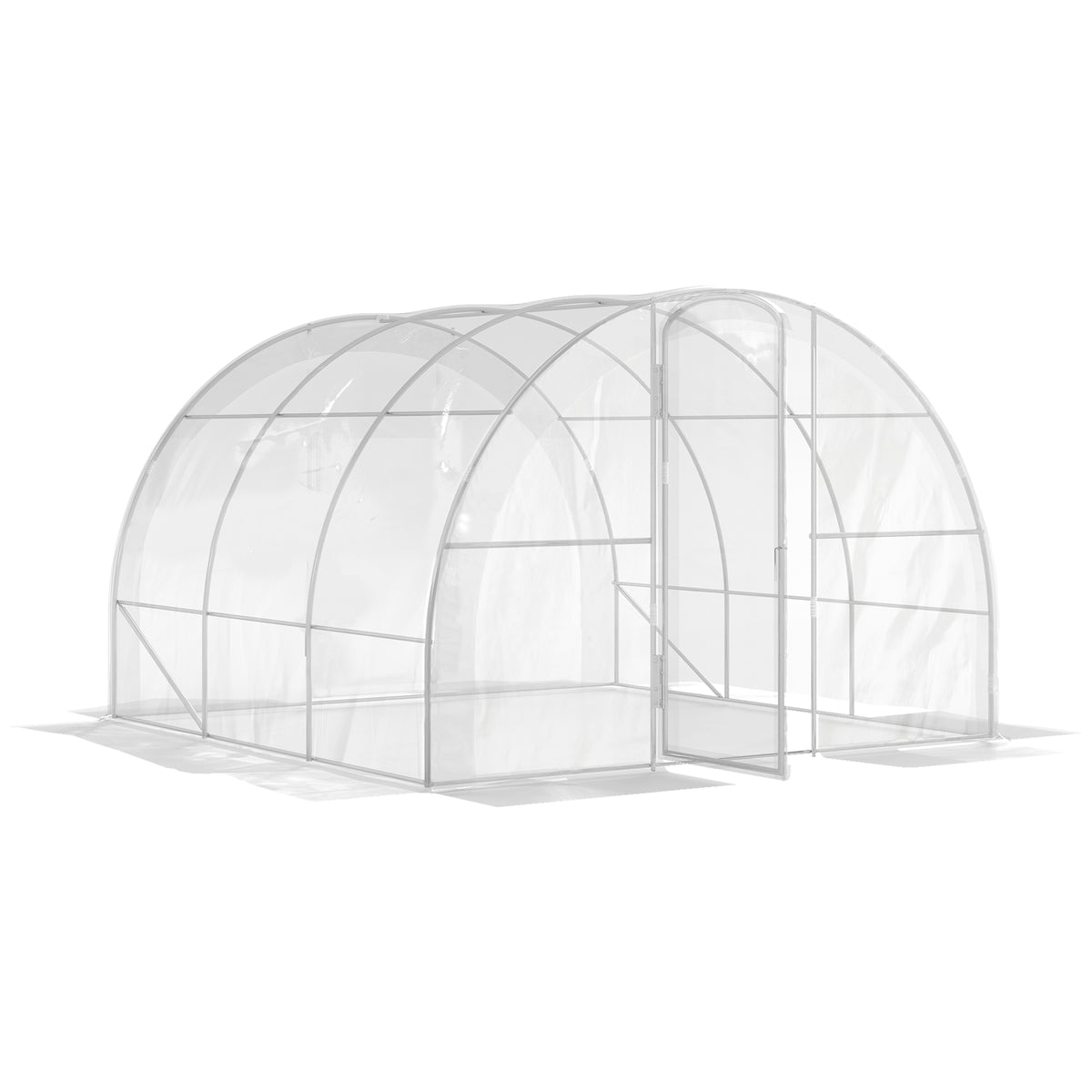 Estufa Túnel 3x3x2 m  9 m² Cobertura Pe 150 g/m² Porta com Dobradiças — foto 1