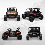 Carro elétrico infantil UTV buggy elétrico infantil com telecomando 2.4Ghz 2 motores 103L x 69l x 59H cm castanho — imagem 5