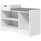 Móvel e Banco de Sapatos 1 Gaveta e 3 Compartimentos Capacidade 5 Pares MDF 76,5x30x52 cm — imagem 6