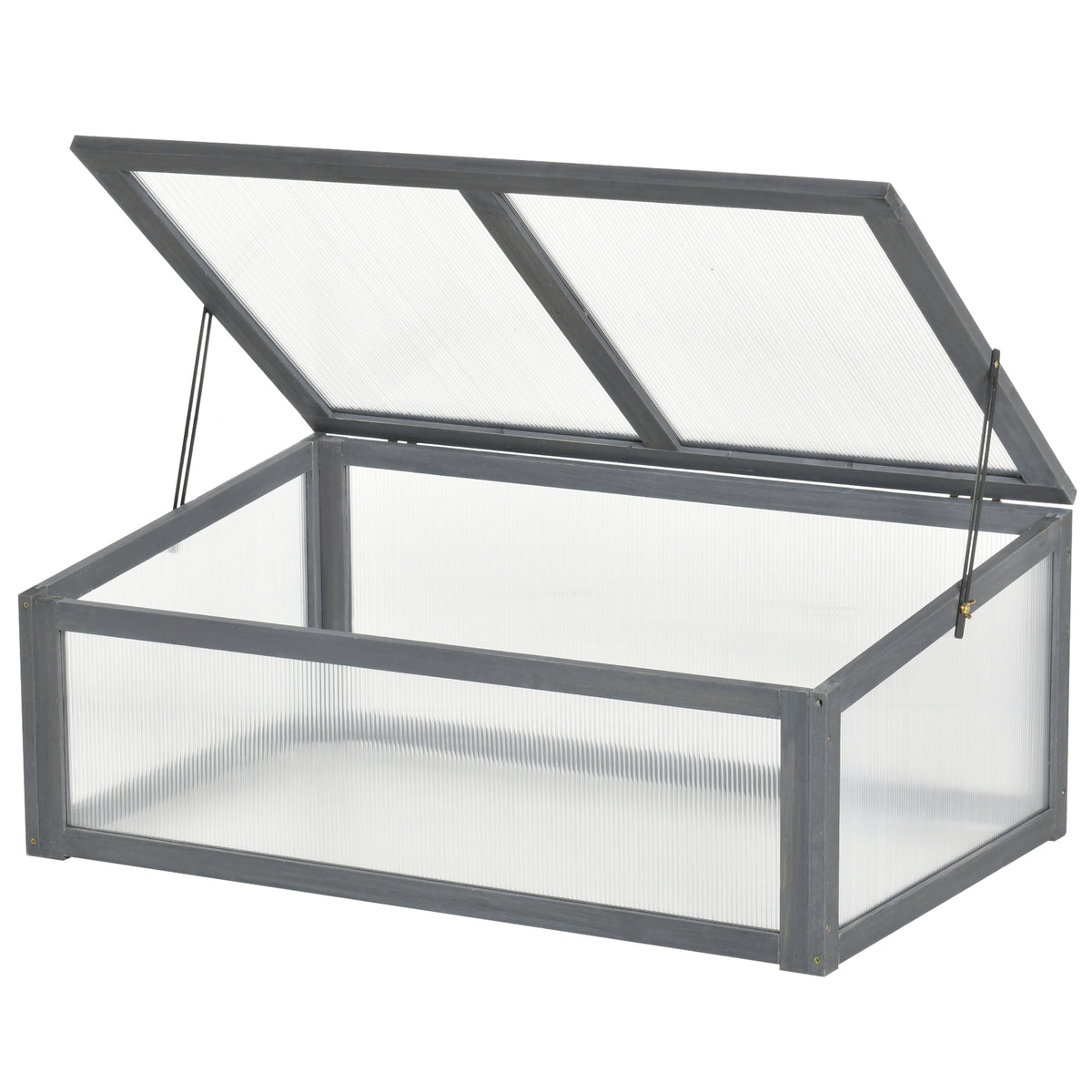 Mini-estufa, pequena estufa para jardim, com painéis de PC, boa transmissão de luz, 100L x 65B x 40H cm — foto 1