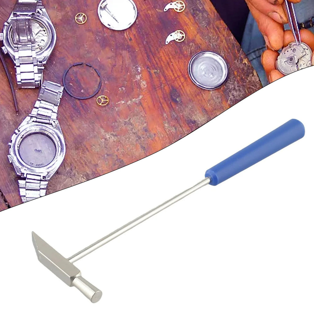 Mini martelo de metal com duas cabeças, ferramenta de reparo portátil para DIY, reparo de joias e relógios — foto 5