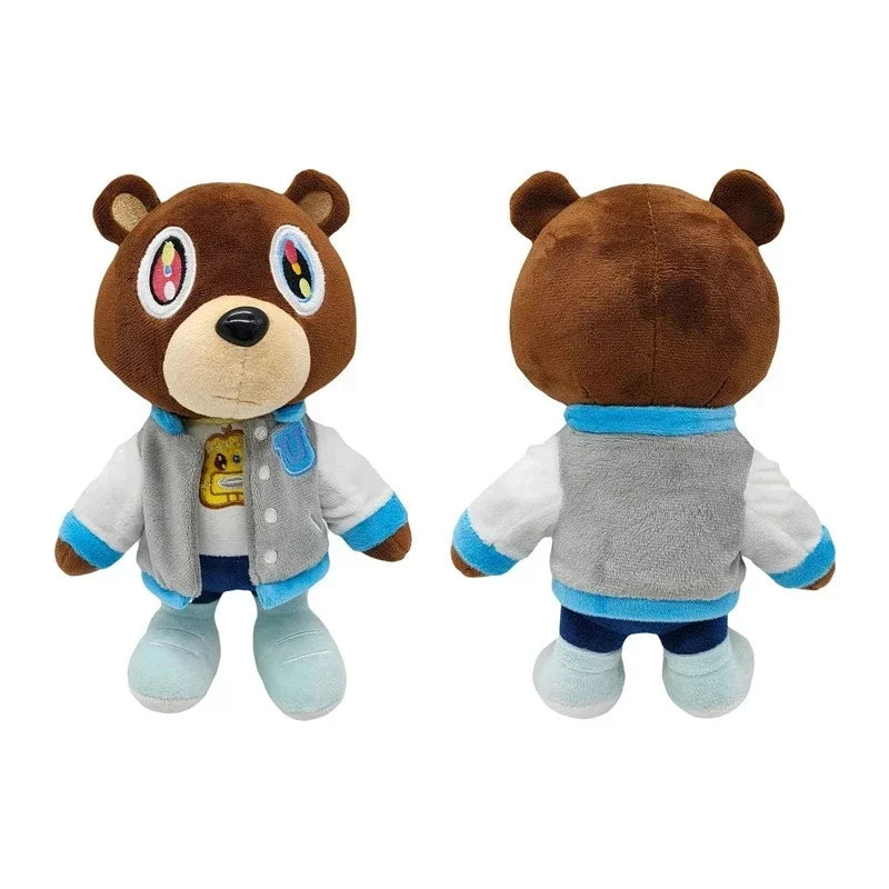 30cm kawaii kanye abandono urso de pelúcia brinquedos de pelúcia kanye west graduação macio recheado — foto 1
