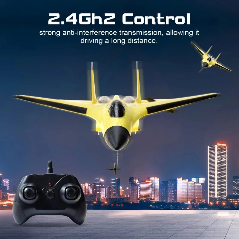 Su35 rc avião fx620 fx820 2.4g comando modelo voador planador avião com luzes led aeronaves brinquedos — foto 5