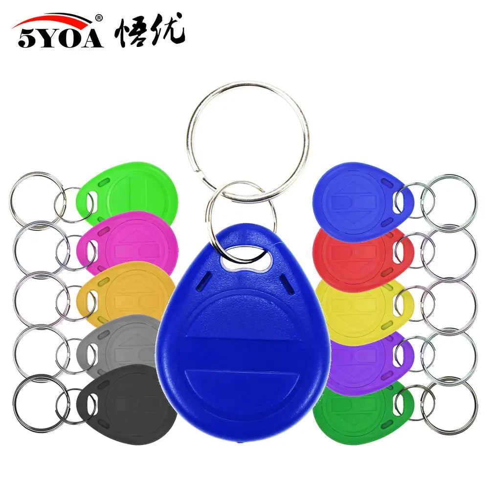 10 peças 125khz t5577 keyfobs etiqueta duplicada regravável 5200 cópia de proximidade cartão de acesso id — foto 2