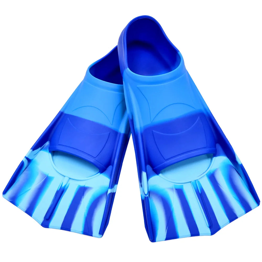 Barbatanas de natação curtas em silicone para treino e snorkel tamanho XXS — foto 2