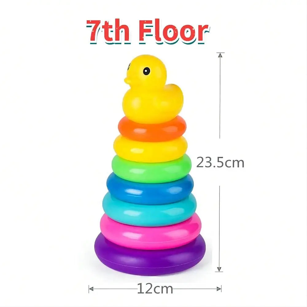 Montessori brinquedo do bebê rolando bola torre montessori jogos educativos para bebês empilhamento - Médio — foto 2