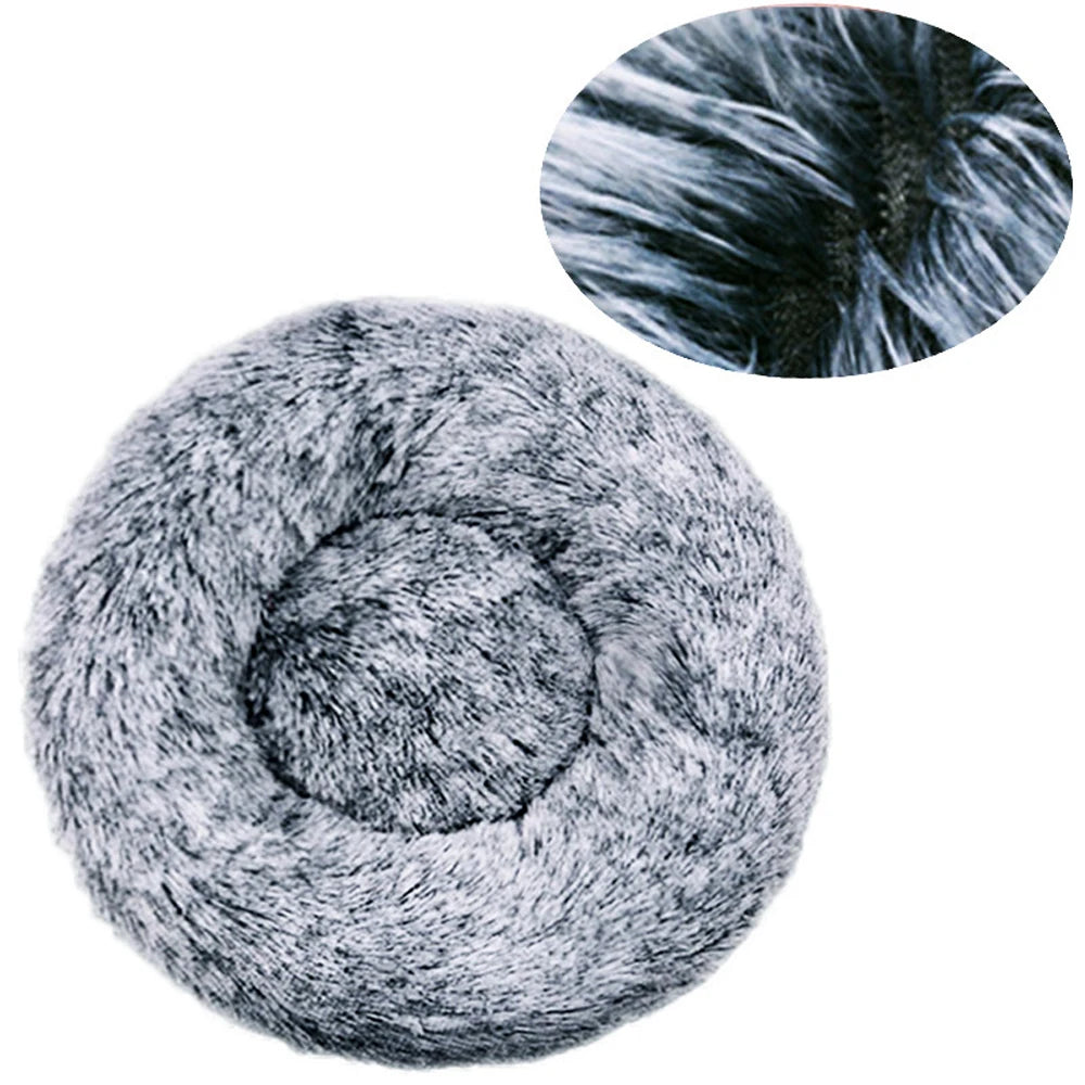 Cama redonda para cães, cama quente de inverno para gatos - Gradient cinzento escuro 40cm — foto 1