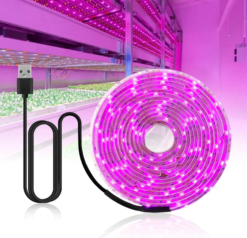 Fita LED UV para cultivo com alimentação USB — foto 2