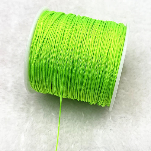 0.4/0.8/1.0/1.5mm fio de cabo de náilon nó chinês macrame pulseira trançada corda diy borlas miçangas fio — foto 1