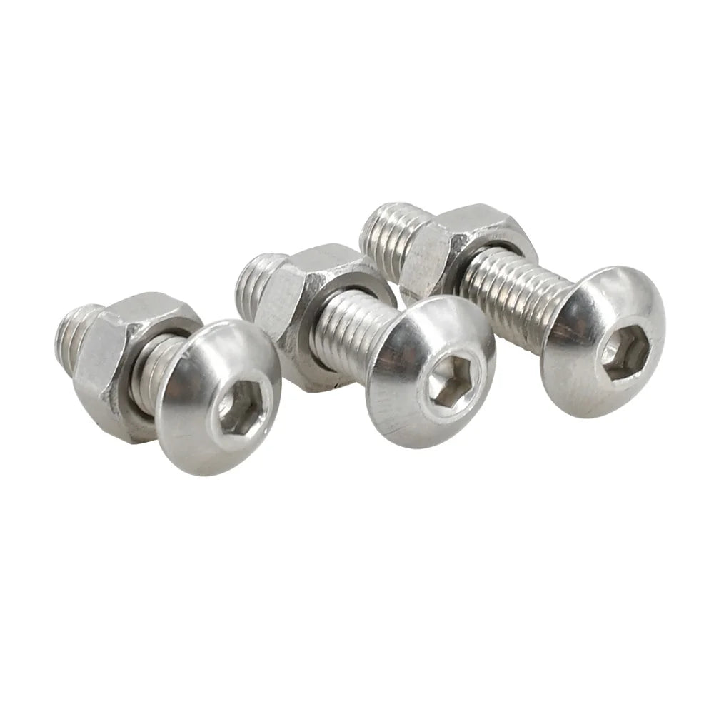 Conjunto de parafusos e porcas M2 em aço inox 304, 10 peças — foto 2