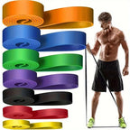 Banda de resistência resistente látex cinto elástico puxar para cima auxiliar para pilates treino fitness — foto 3