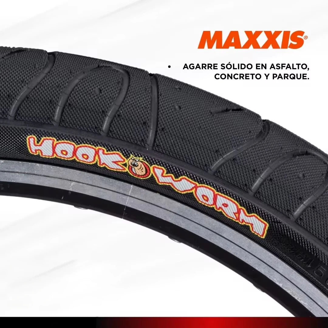 Pneu de Bicicleta Hookworm 26x2.5 BMX com Talão de Arame para Street, Park, Vert - 1 unidade 20 x 1.95 Fio — foto 3