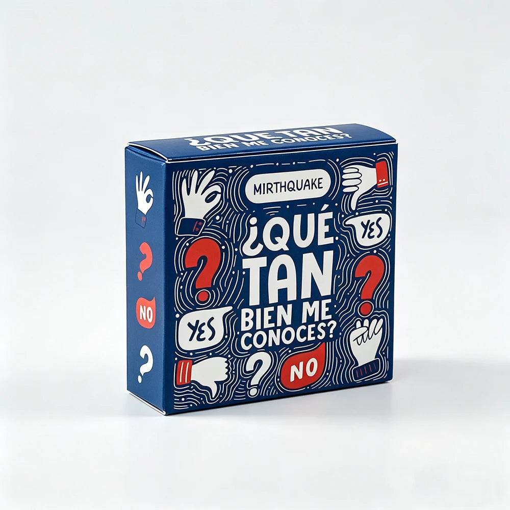 Cartas de Jogo em Espanhol - Bien Me Conoces? Jogo de Tabuleiro para Entretenimento Após o Jantar — foto 2