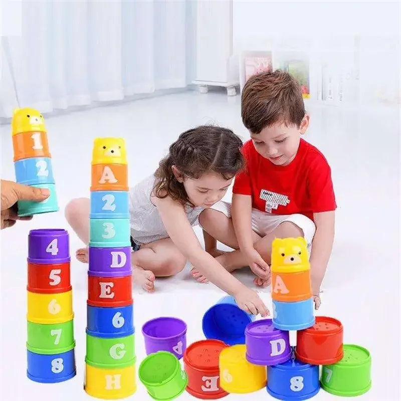 Copo de jogo de empilhamento, jogo de tabuleiro para crianças, competição de velocidade manual — foto 1