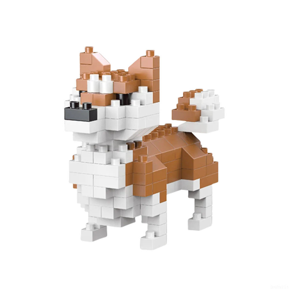 Mini brinquedo de blocos de construção de cachorro Dachshund para adultos e crianças: design detalhado — foto 5