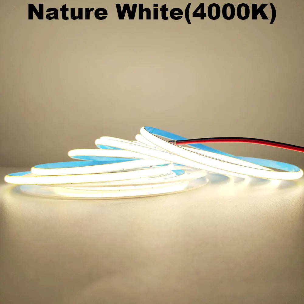 Fita LED COB Flexível 24V 400 LEDs/m 5mm Branco Natural 4000K 0.5m — foto 2
