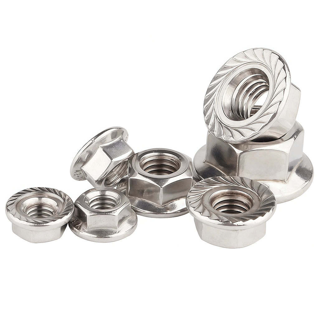 Porca de flange hexagonal M4 DIN 6923, 10 unidades — foto 7