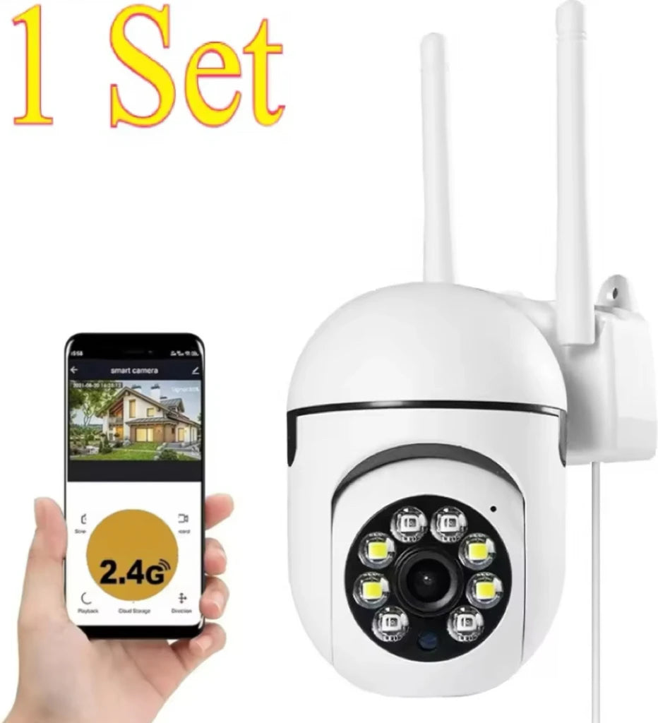 Câmara de vigilância de segurança sem fios IP com Wi-Fi, 1MP, com zoom ótico de 4x, rastreamento — foto 1