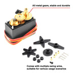Mg996r servo digital 4.8-6.0v alto torque com engrenagem de metal para futaba jr 1/8 1/10 rc carro — foto 5