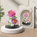 Moc buquê eterno rosa blocos de construção flor conjunto 3d diy buquê eterno caixa exibição tijolo brinquedo — foto 1