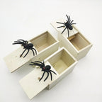 Brinquedo complicado simulação aranha caixa de madeira spoof inseto aranha caixa criativa casa assombrada — foto 5
