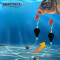 Conjunto de flutuador de pesca com gancho duplo com fundo invertido, alta sensibilidade — foto 1