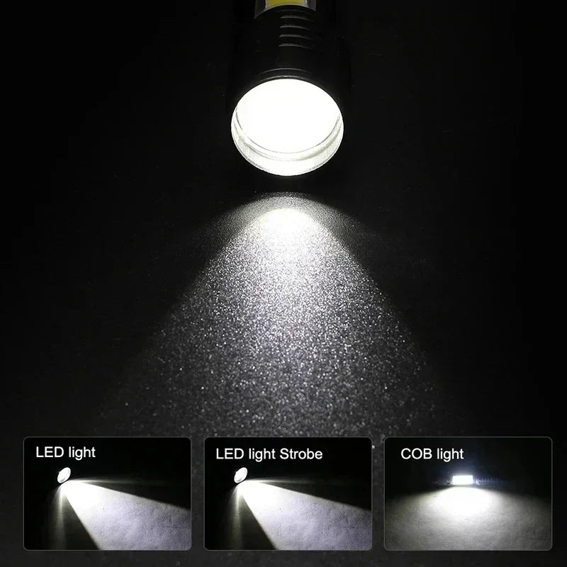 Lanterna LED recarregável USB com clipe 1 unidade — foto 5