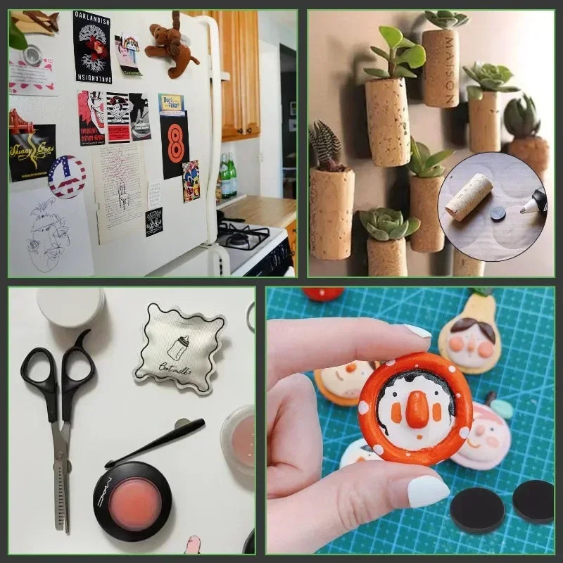 Conjunto de 30 discos magnéticos autoadesivos Ø 20 mm e espessura 2 mm — foto 8