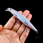 1 Unidade Isca Artificial Rígida Minnow Wobbler Crankbait Laser Suspensa Afundante 11cm 13g para Pesca — foto 2