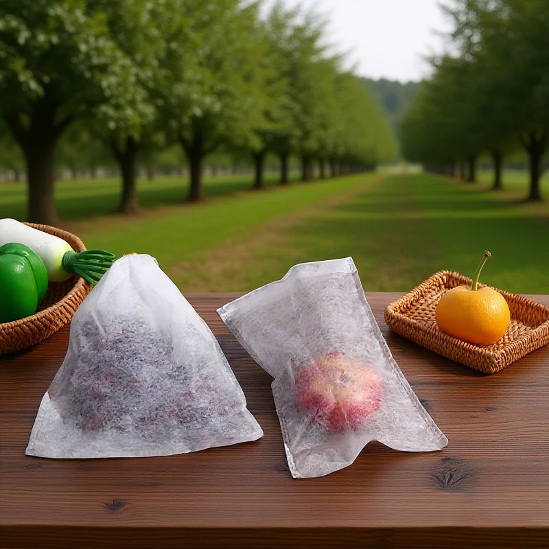 50 sacos de rede para proteção de frutos 17 x 27 cm — foto 8