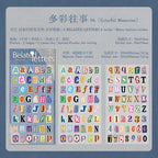Kit de Adesivos de Letras e Números em Inglês GO 2pcs para Scrapbook Vintage — foto 5