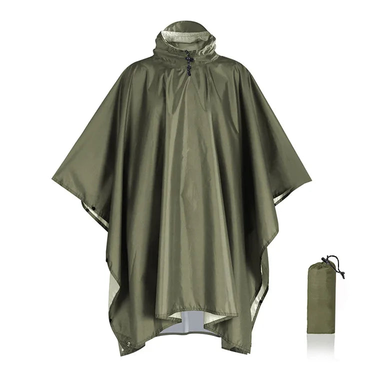 Capa de chuva militar 3 em 1 com capuz, à prova d'água — foto 1